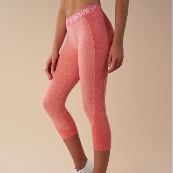 Gymshark Pants - Gymshark Pink Dry Flex Workout Capris Leggings M